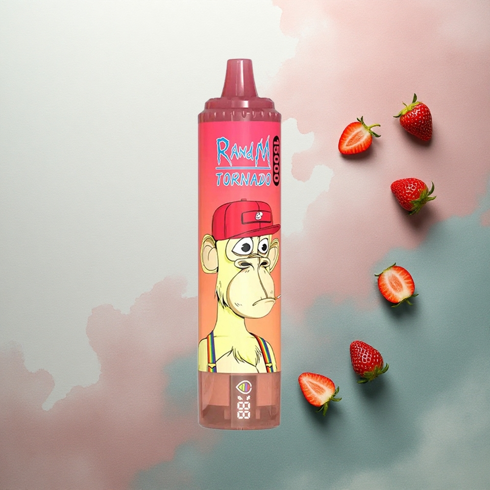 RandM Fumot Tornado 15000 Puffs Strawberry Red Bull 25ml 5% Nicotine 850mAh