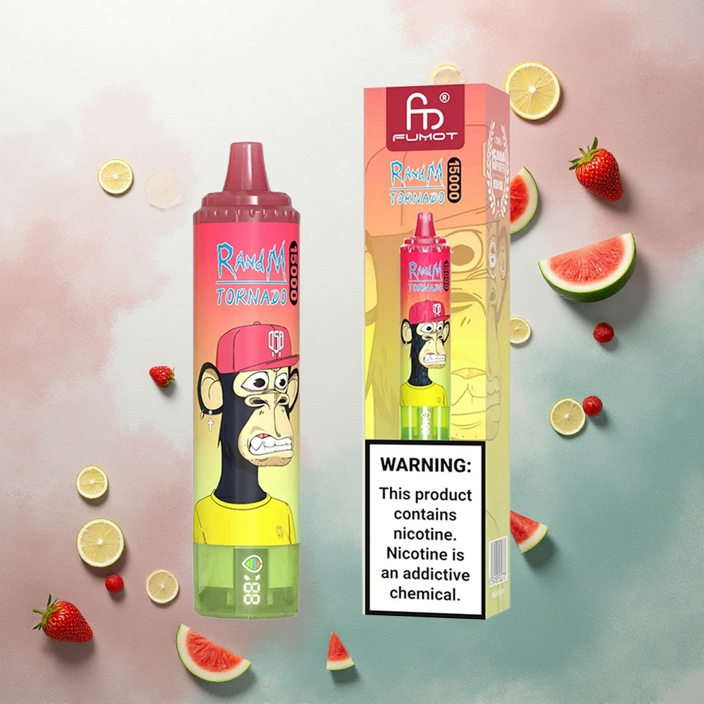 RandM Fumot Tornado 15000 Puffs Strawberry Watermelon Lemonade 25ml 5% Nicotine 850mAh