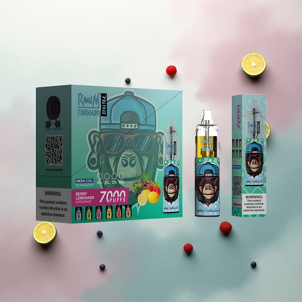 RandM Fumot Tornado 7000 Puffs Berry Lemonade Mesh 850mAh 5% Nicotine