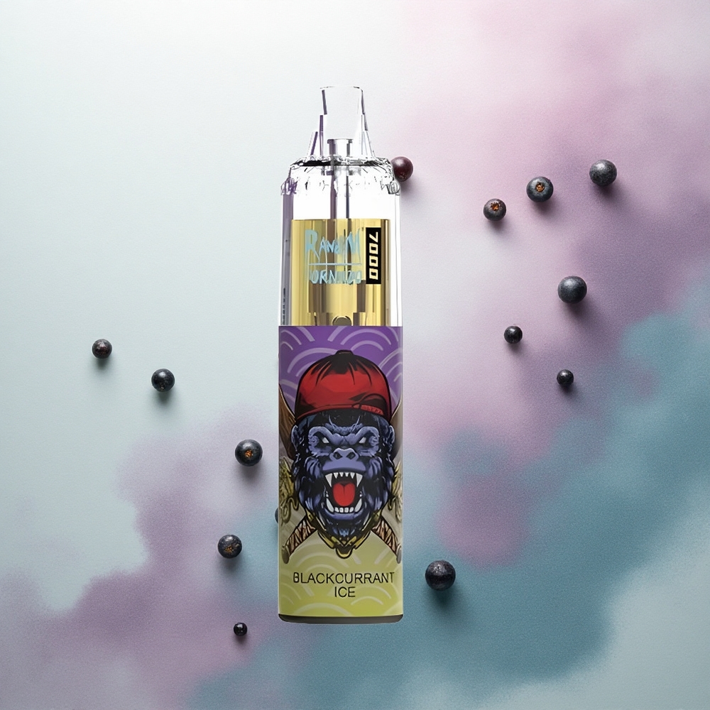 RandM Fumot Tornado 7000 Puffs Blackcurrant Ice Mesh Coil 850mAh