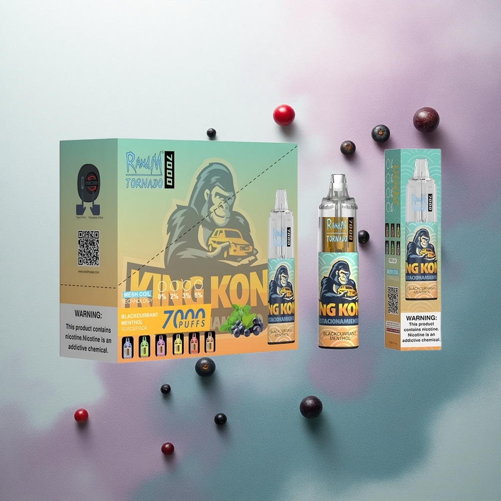 RandM Fumot Tornado 7000 Puffs Blackcurrant Menthol 14ML Mesh 850mAh