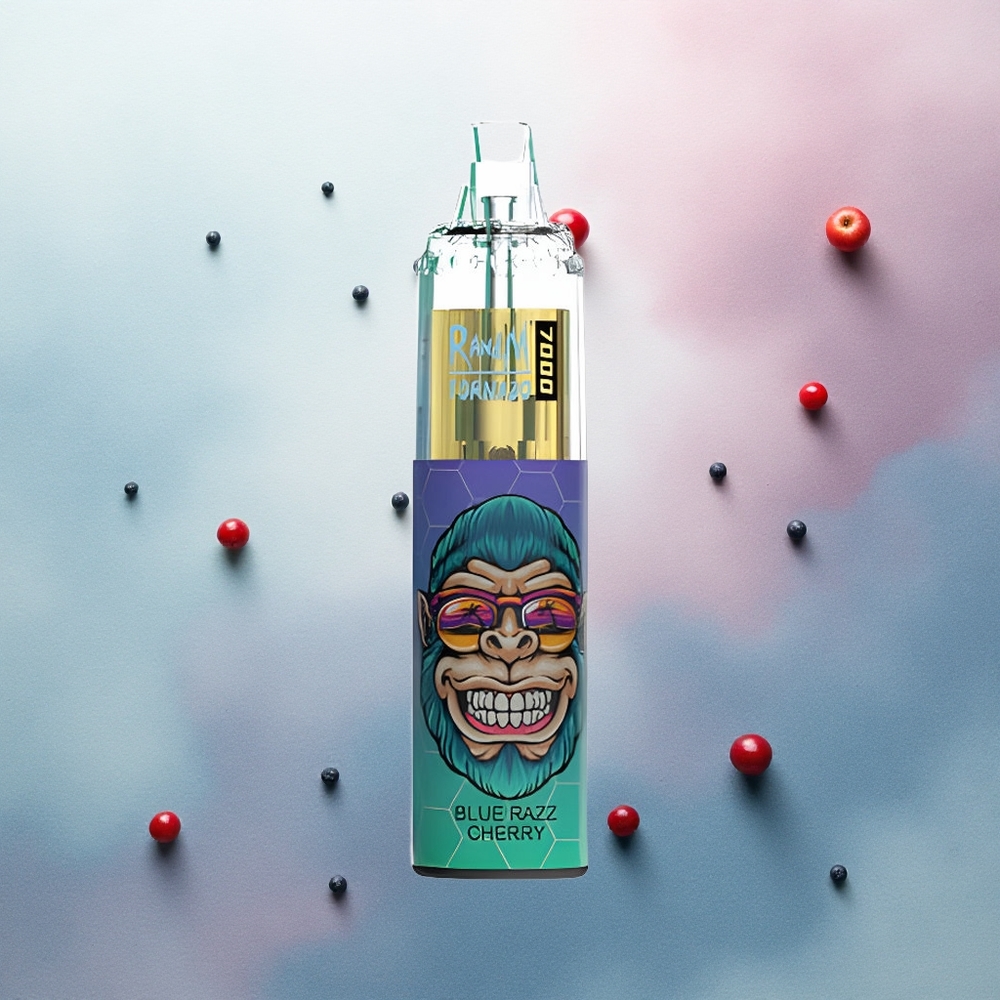 RandM Fumot Tornado 7000 Puffs Blue Razz Cherry 850mAh Mesh Coil 5% Nicotine