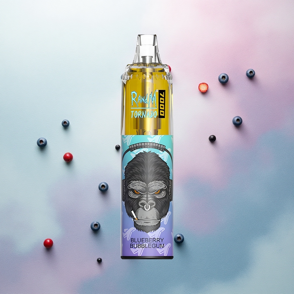 RandM Fumot Tornado 7000 Puffs Blueberry Bubblegum Mesh 14ML 5% Nicotine