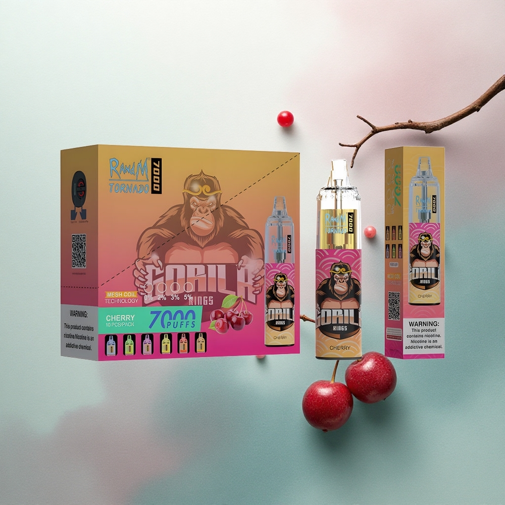 RandM Fumot Tornado 7000 Puffs Cherry Mesh 850mAh Adjustable