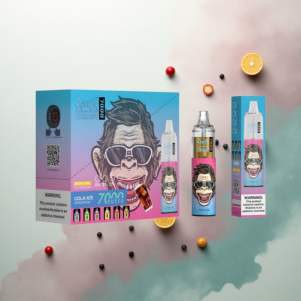 RandM Fumot Tornado 7000 Puffs Cola Ice Mesh 5% Nicotine 850mAh