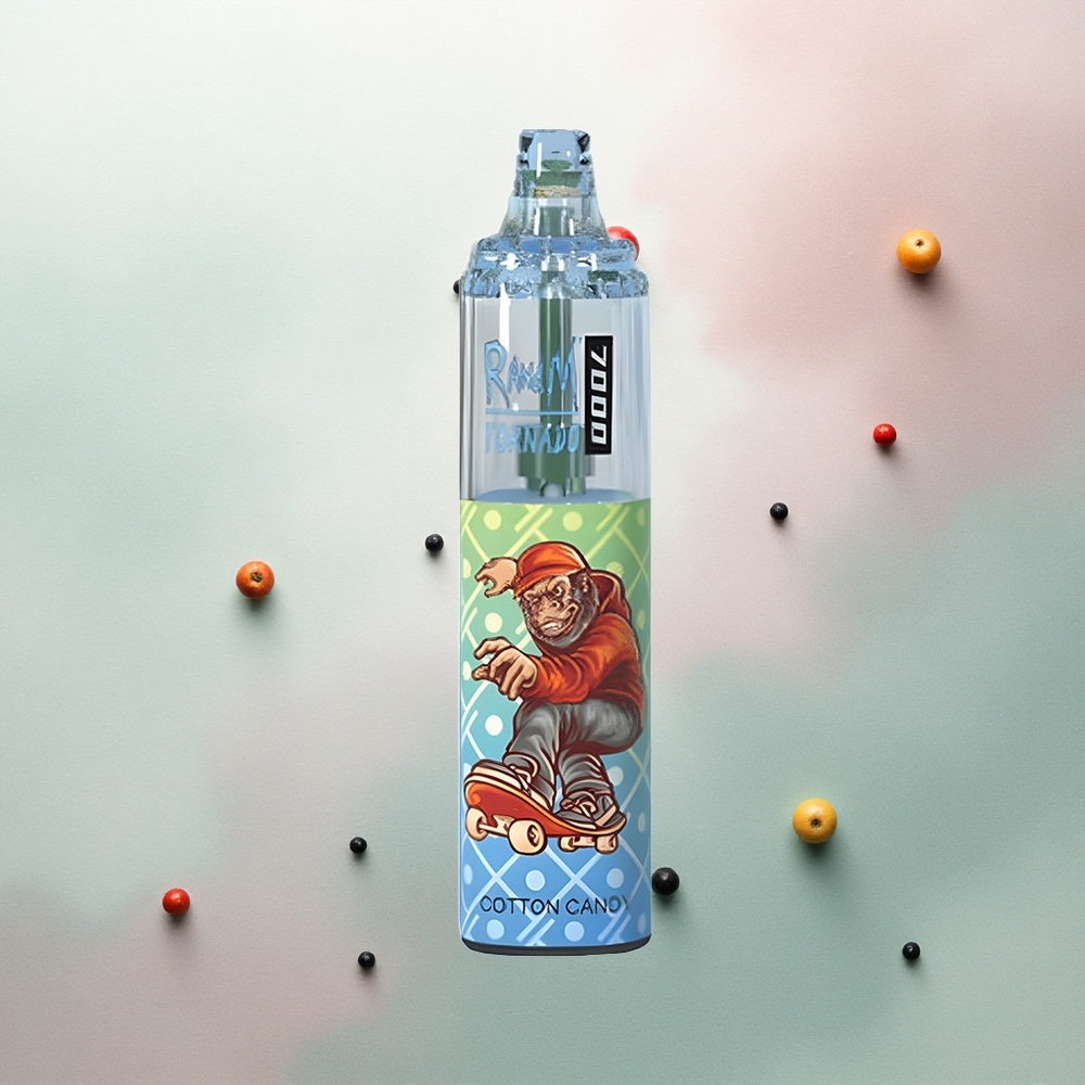 RandM Fumot Tornado 7000 Puffs Cotton Candy Mesh Coil 14ML 850mAh