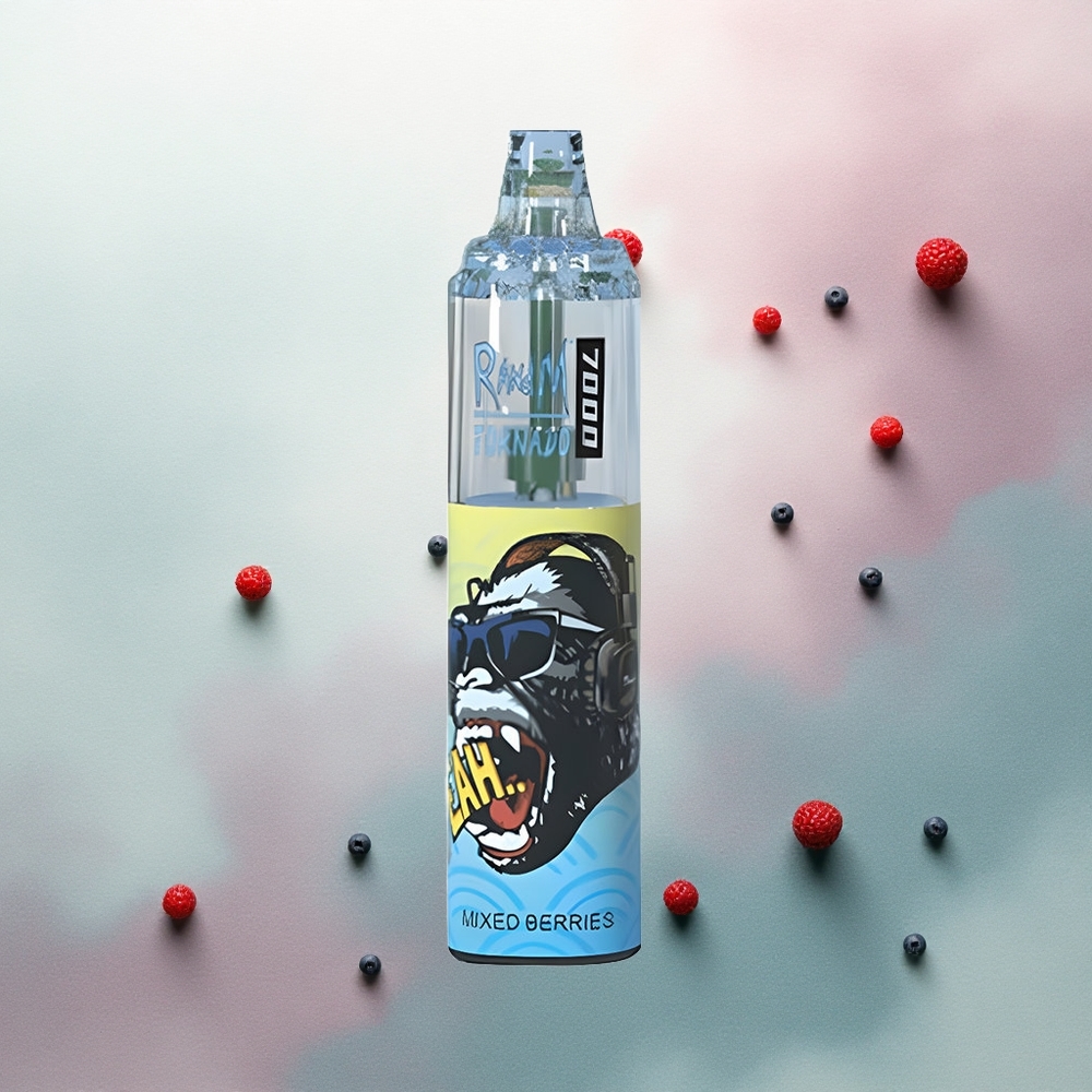 RandM Fumot Tornado 7000 Puffs Mixed Berries Mesh Coil 850mAh 5% Nicotine