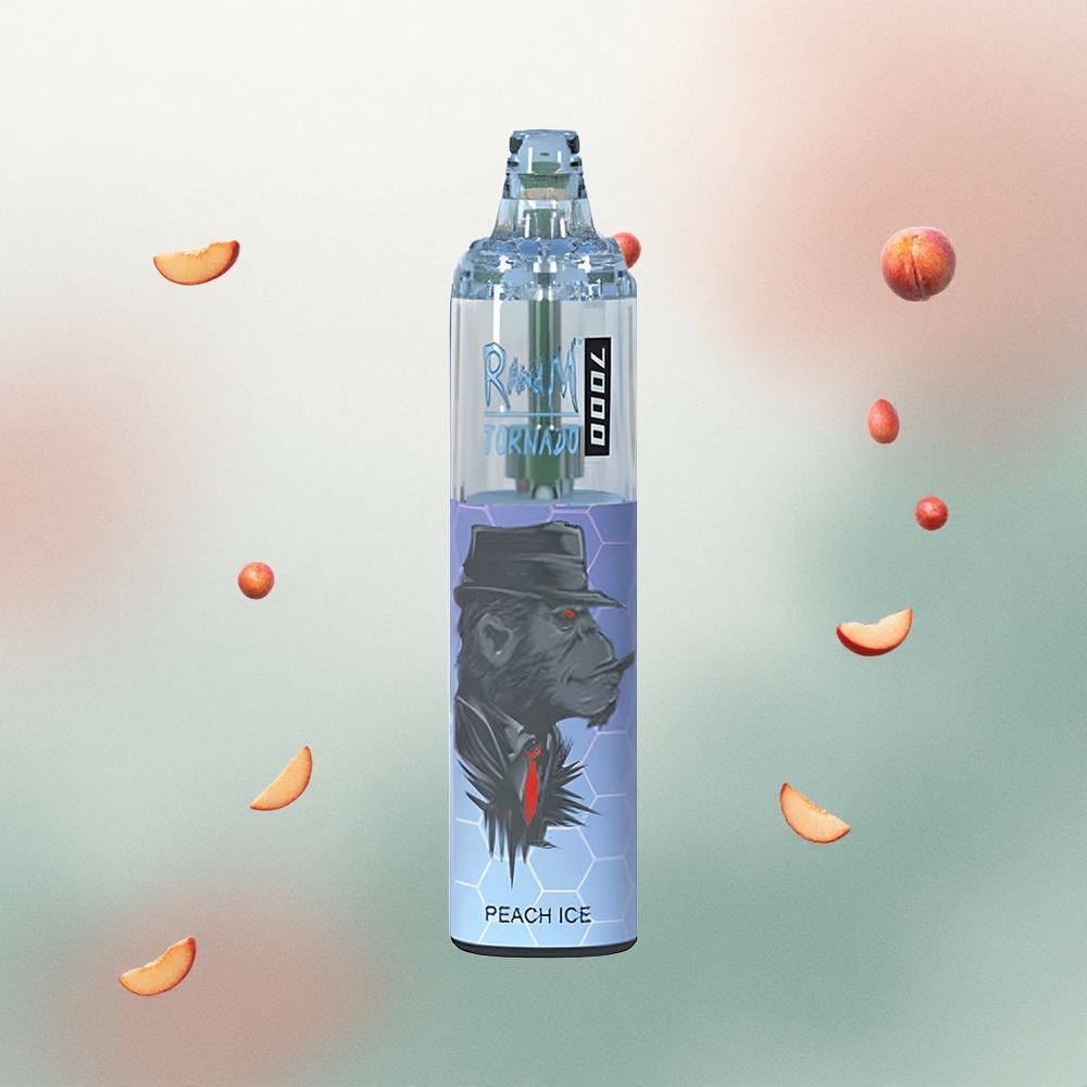 RandM Fumot Tornado 7000 Puffs Peach Ice Mesh 850mAh Air-Adjustable