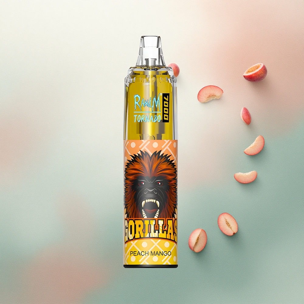 RandM Fumot Tornado 7000 Puffs Peach Mango 14ML 850mAh Mesh Coil