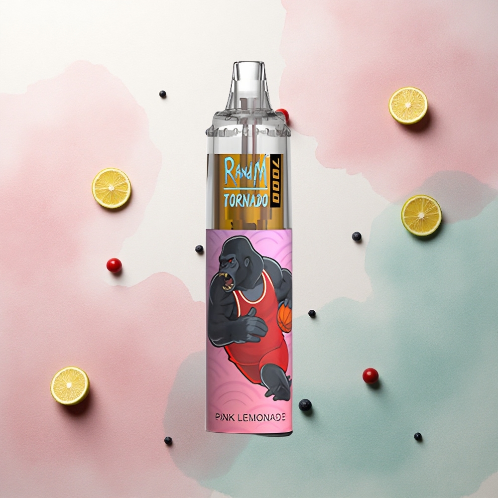 RandM Fumot Tornado 7000 Puffs Pink Lemonade Mesh Coil 14ML 850mAh