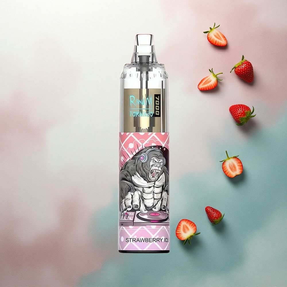 RandM Fumot Tornado 7000 Puffs Strawberry Ice Mesh 850mAh 5% Nicotine