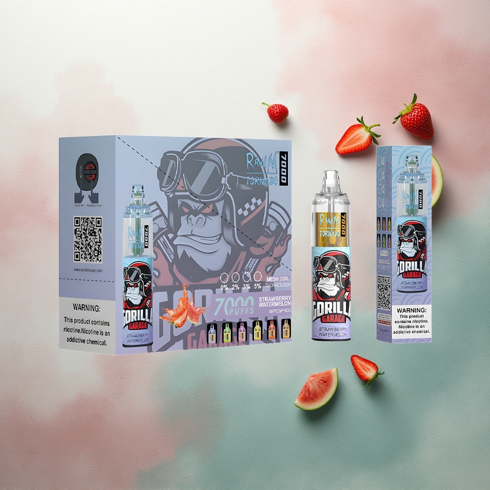 RandM Fumot Tornado 7000 Puffs Strawberry Watermelon 14ML Mesh 850mAh