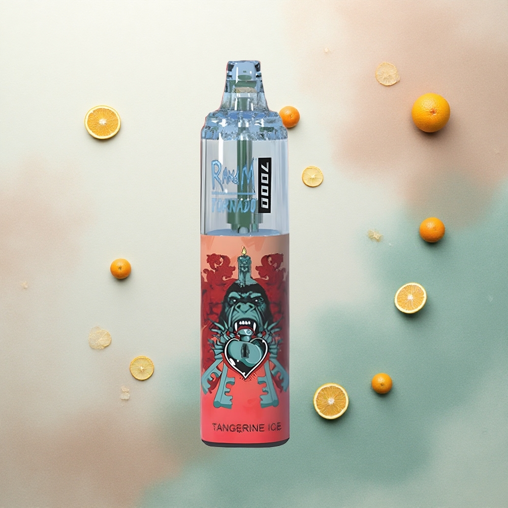 RandM Fumot Tornado 7000 Puffs Tangerine Ice Mesh Coil 5% Nicotine 850mAh