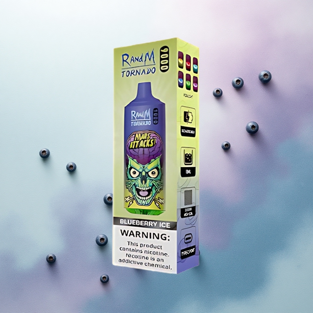 RandM Fumot Tornado 9000 Puffs Blueberry Ice Mesh 18mL 850mAh
