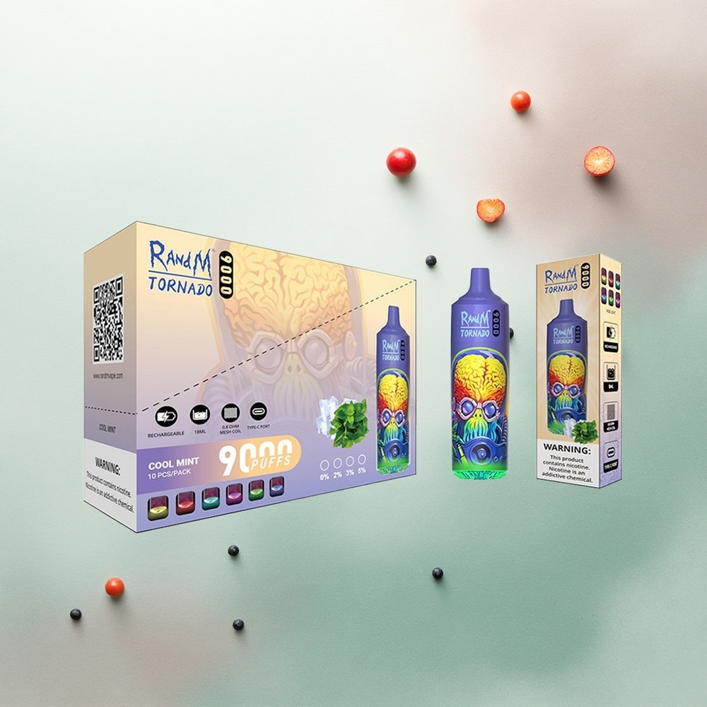 RandM Fumot Tornado 9000 Puffs Cool Mint 850mAh 18mL Mesh