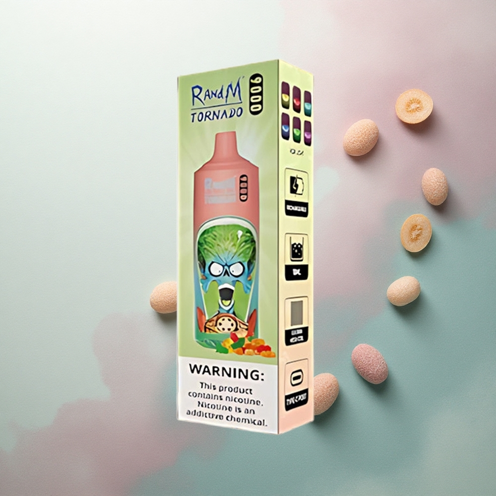 RandM Fumot Tornado 9000 Puffs Gummy Bear Mesh 18mL RGB 850mAh
