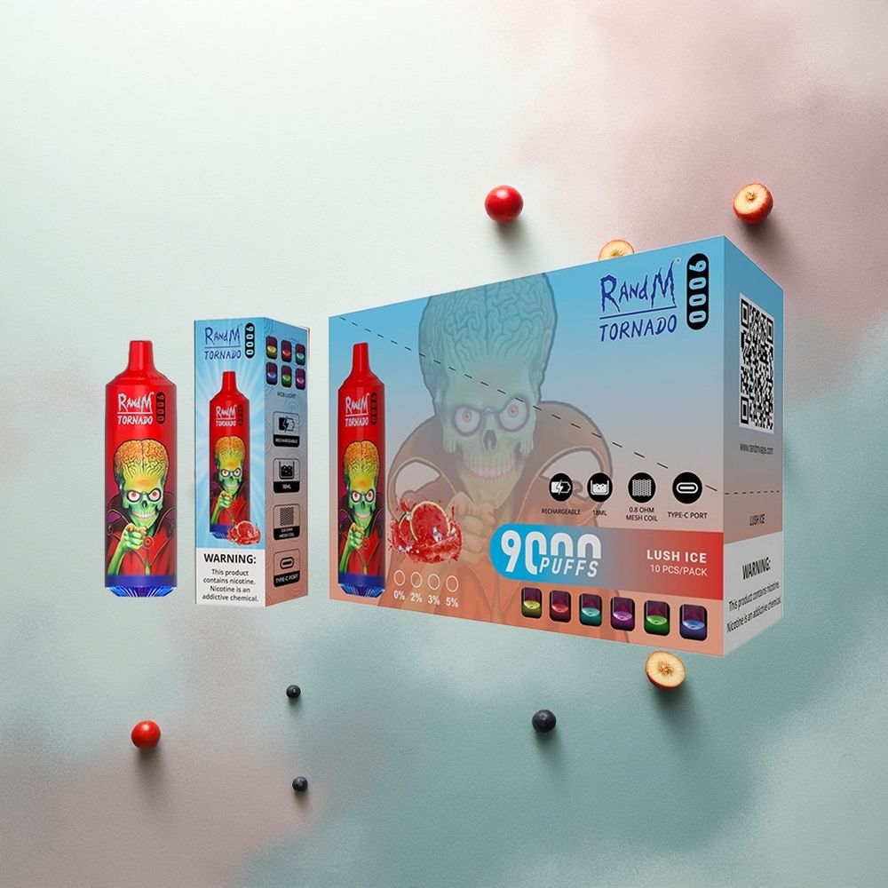 RandM Fumot Tornado 9000 Puffs Lush Ice Mesh 18mL 850mAh