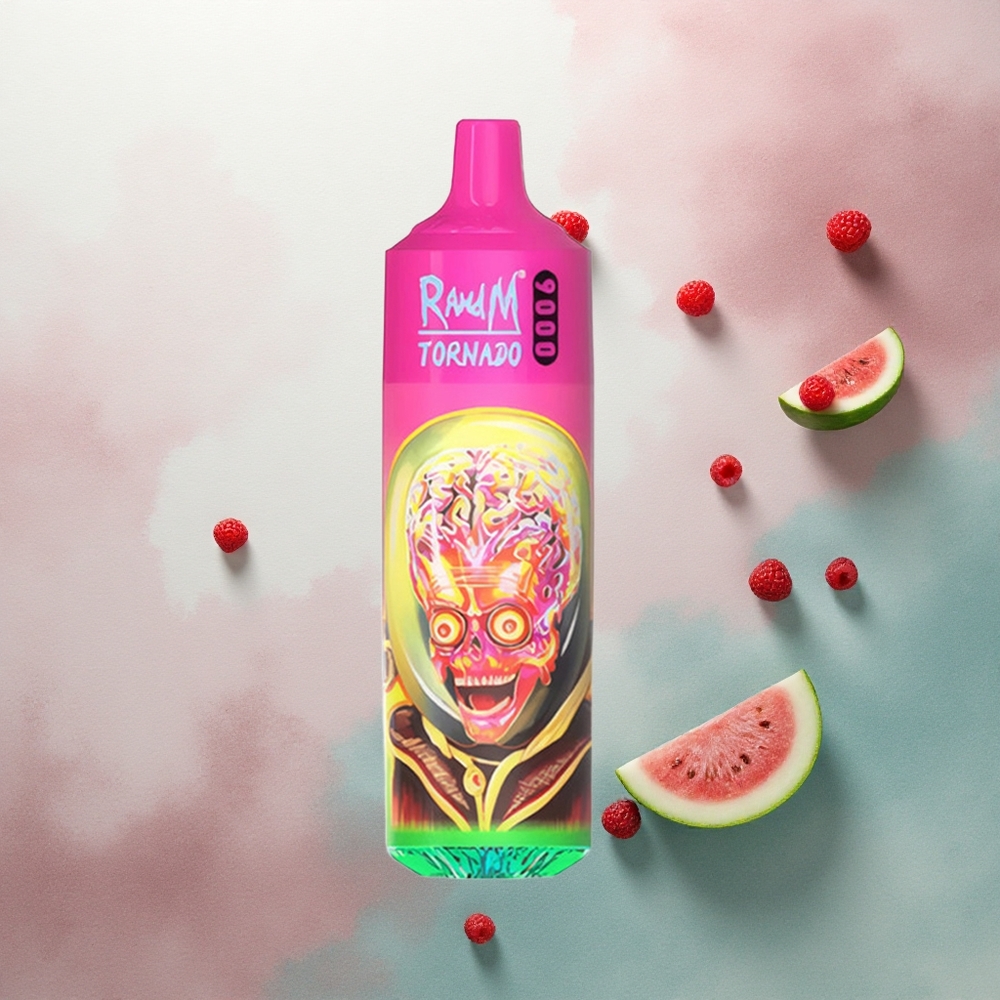 RandM Fumot Tornado 9000 Puffs Raspberry Watermelon 18mL Mesh 850mAh