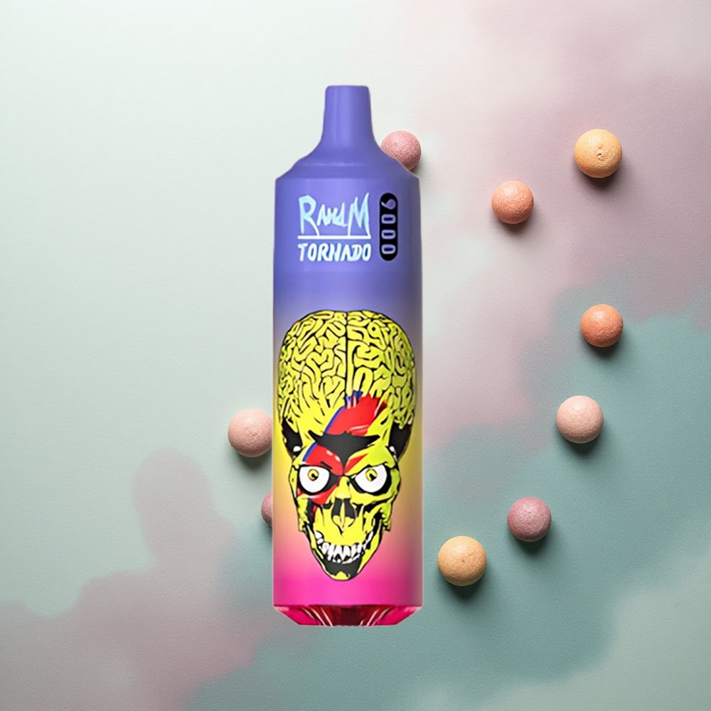 RandM Fumot Tornado 9000 Puffs Skittles Rainbow Mesh 18mL 850mAh