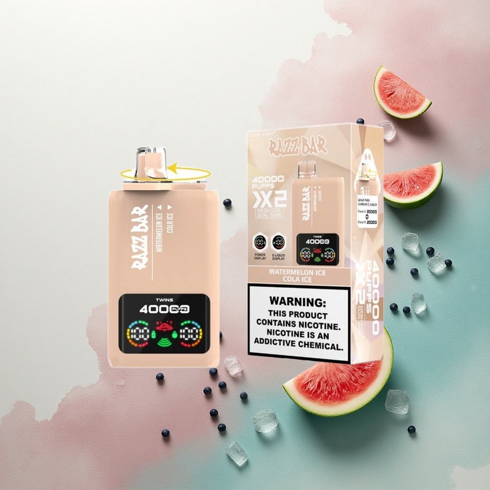 Razz Bar 40000 Puffs Watermelon Ice - Cola Ice 5% Nicotine 650mAh