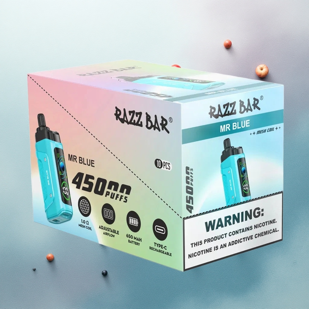 Razz Bar 45000 Puffs Blue Mesh 650mAh Nicotine 20mg