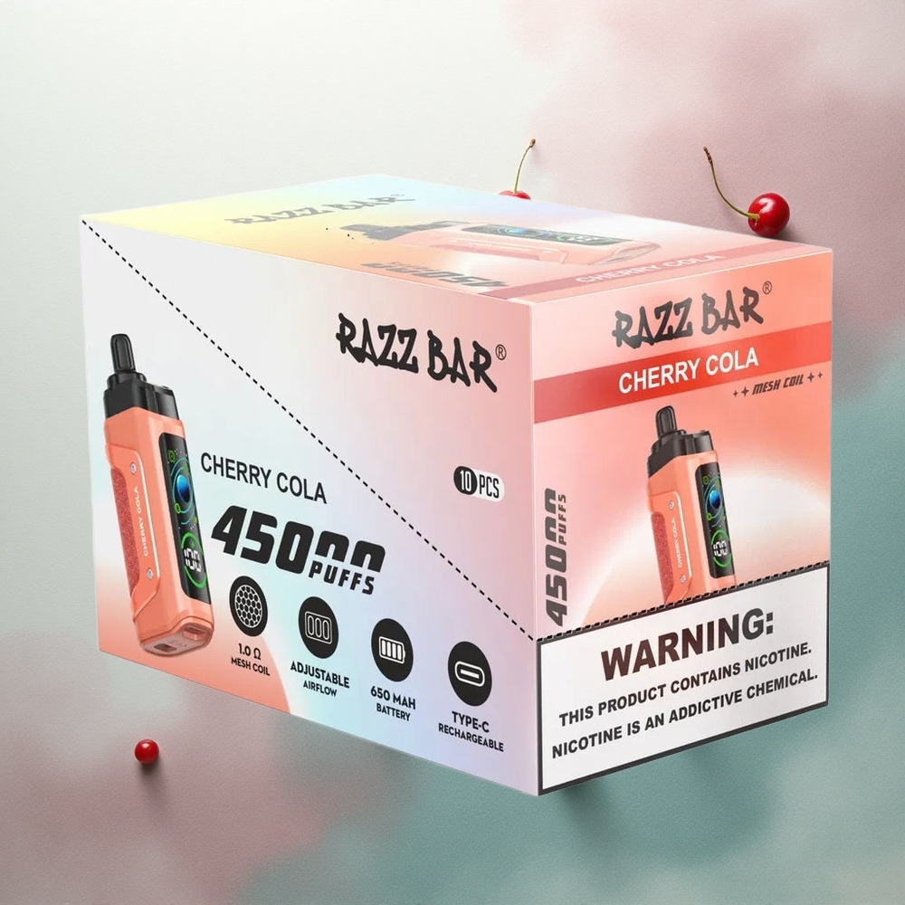 Razz Bar 45000 Puffs Cherry Cola 20mg Nicotine 650mAh