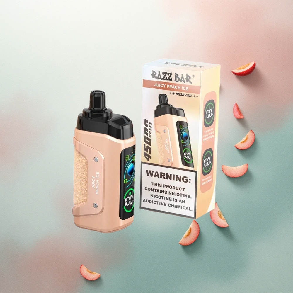 Razz Bar 45000 Puffs Juicy Peach Ice 650mAh Type-C