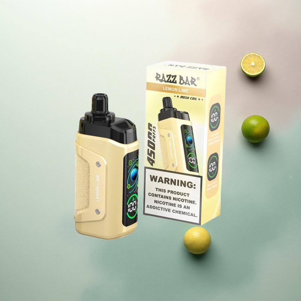Razz Bar 45000 Puffs Lemon Lime Mesh Coil 650mAh Disposable Vape