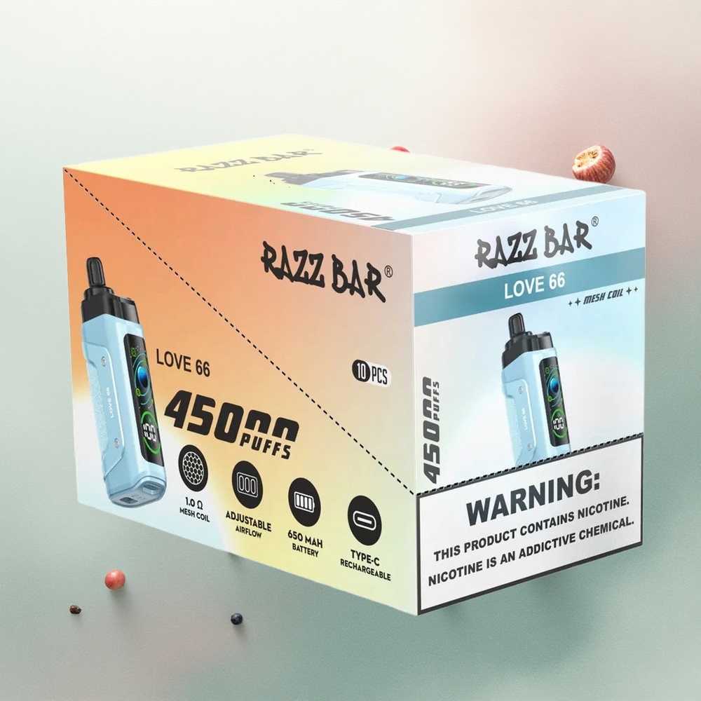 Razz Bar 45000 Puffs Love 66 Mesh 20mg Nicotine 650mAh