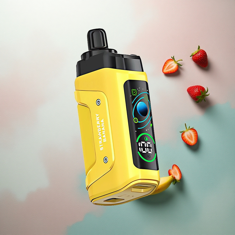 Razz Bar 45000 Puffs Strawberry Banana Mesh 20mg Nicotine 650mAh