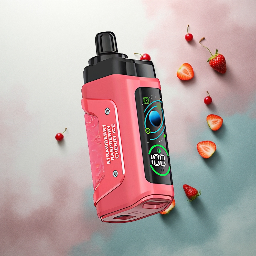Razz Bar 45000 Puffs Strawberry Cherry Ice Rechargeable 650mAh Mesh