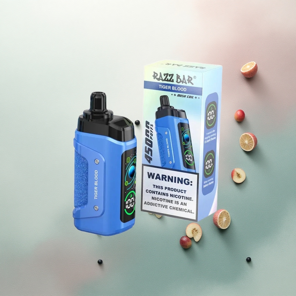 Razz Bar 45000 Puffs Tiger Blood Mesh 20mg Nicotine 650mAh