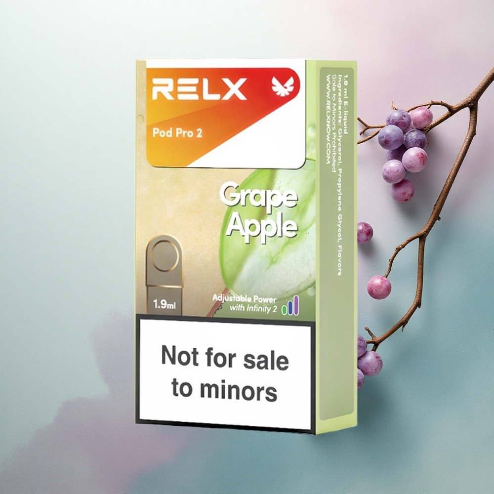 Relx Pod Pro 2 Vape Device Grape Apple 0mg/ml 1.9ml 6.5W