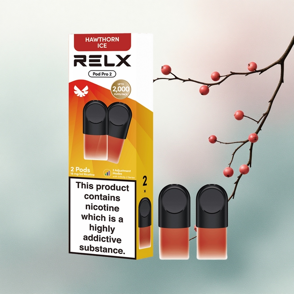 Relx Pod Pro 2 Vape Device Hawthorn Ice 18mg/ml 1.9ml Smooth Mode 6.5W