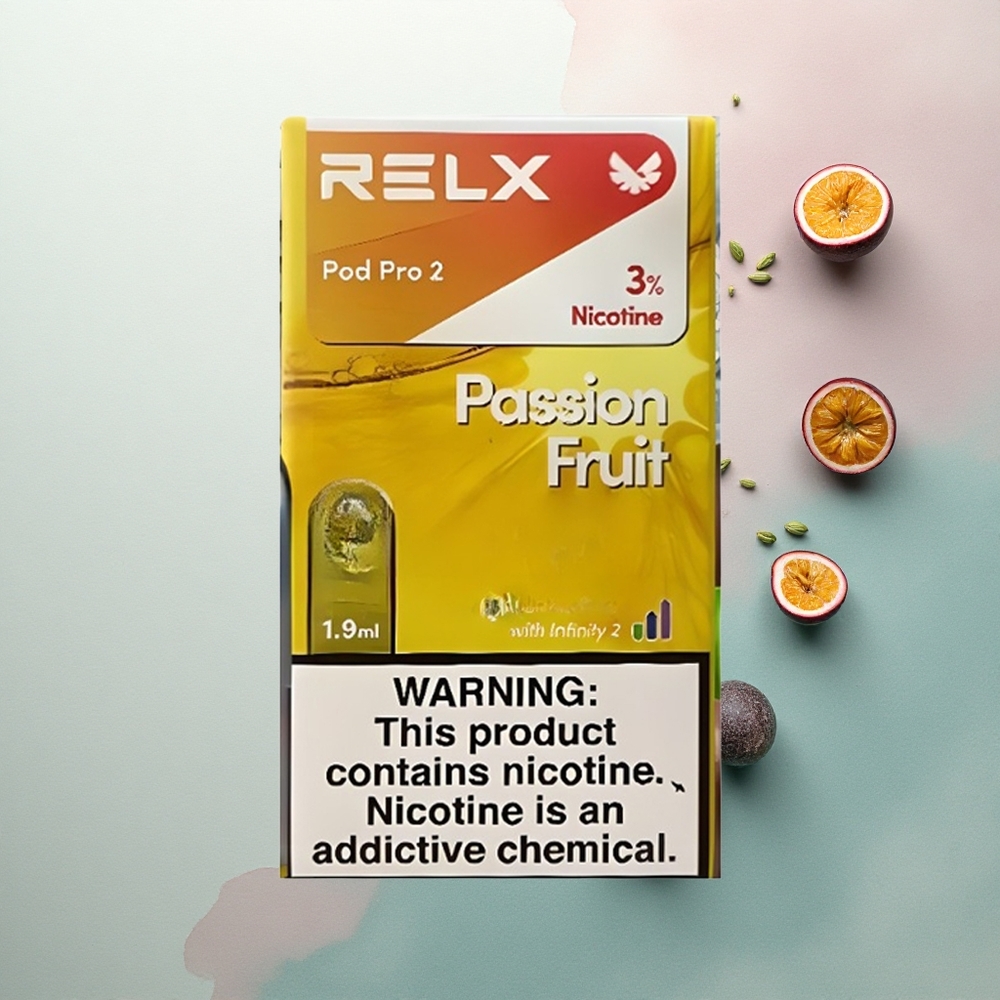 Relx Pod Pro 2 Vape Device Passion Fruit 30mg/ml Nicotine 1.9ml 3 Voltage Modes