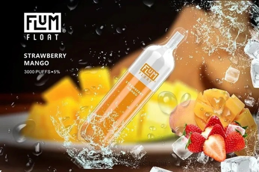 FLUM FLOAT 3000 PUFFS Strawberry Mango - Flum Pebbles flavors BN54V75