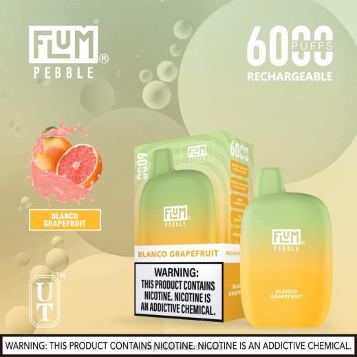 FLUM PEBBLES 6000 PUFFS Blanco Grapefruit - Flum Pebbles Canberra BN54V10