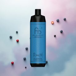 RandM Fumot Shisha 10000 Puffs Blueberry Bubblegum Mesh 0.6ohm 0.5% Nicotine