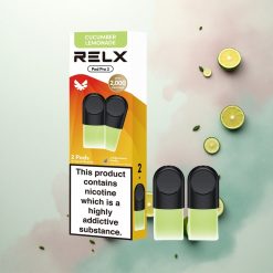 Relx Pod Pro 2 Vape Device Beverage-Cucumber Lemonade 18mg/ml Nicotine, 1.9ml Capacity, 3 Voltage Modes